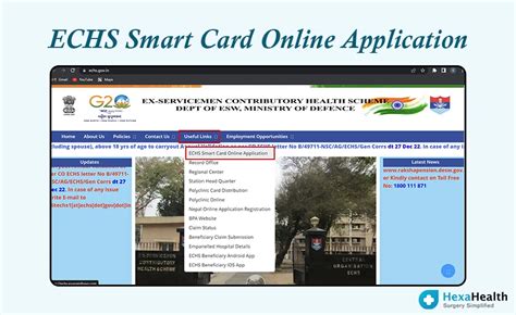 echs smart card renewal|echs online login.